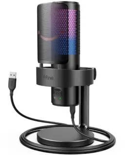 Настолен микрофон FIFINE A9 RGB 4 Polar Patterns- Black