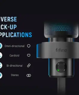Настолен микрофон FIFINE A9 RGB 4 Polar Patterns- Black