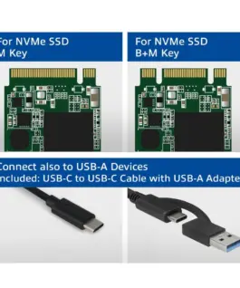 Alternative view of Чекмедже за диск ACT  AC1615, USB-C M.2 NVMe / PCIe SSD