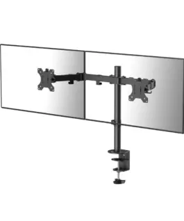 Alternative view of Стойка за 2 мониторa ACT AC8302, за бюро, Регулируема, 35", 2x8 кг, Черна