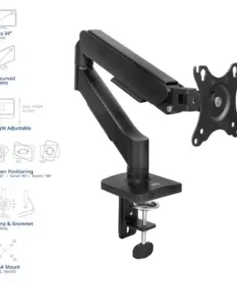 Alternative view of Стойка за монитор за бюро ACT AC8313, Регулируема, 17" - 34", 9 кг, газова пружина