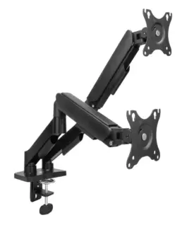 ACT Стойка за 2 бр. монитора за бюро AC8314 Регулируема 17" - 34" 9 кг газова