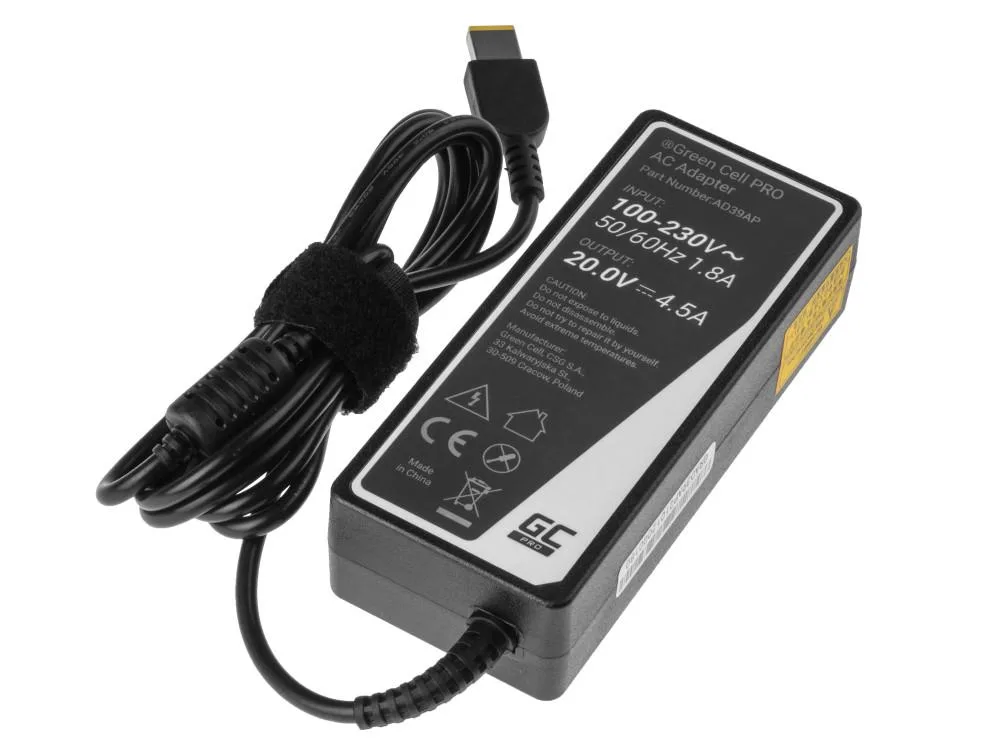 Захранване за лаптоп GREEN CELL, PRO Charger / AC Adapter 20V 4.5A 90W for Lenovo G500 G500s G510 Z51-70 IdeaPad Z510 Z710 Th - Image 2