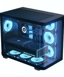 Alternative view of AeroCool кутия Case ATX - P500C-G-BK-v1 - 4 x 120 mm Infinity Mirror A-RGB