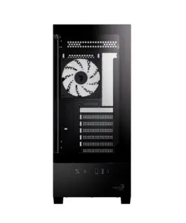 Alternative view of AeroCool кутия Case ATX - P500D Digi-G-BK-v1 - Digital Display, USB-C, 3 x 120 mm A-RGB
