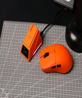 Alternative view of Ajazz професионална геймърска мишка AJ159 PRO - Wireless Gaming Mouse - 8K, Magnetic Charging Dock, White