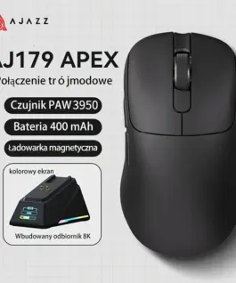 Ajazz професионална геймърска мишка AJ179 APEX – Wireless Gaming Mouse – 8K