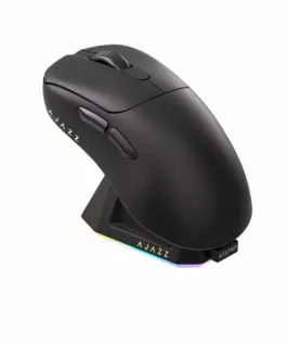 Alternative view of Ajazz професионална геймърска мишка AJ179 PRO - Wireless Gaming Mouse - 8K, Magnetic Charging Dock, Black