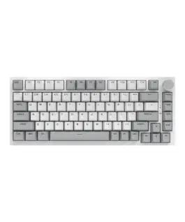 Ajazz геймърска механична клавиатура Gaming Mechanical Keyboard AK820 - AS Red Switch [Linear] (English US) Gray White White