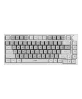 Ajazz геймърска механична клавиатура Gaming Mechanical Keyboard AK820 - Mille feuille Yellow Switches [Linear] (English US) White Gray White