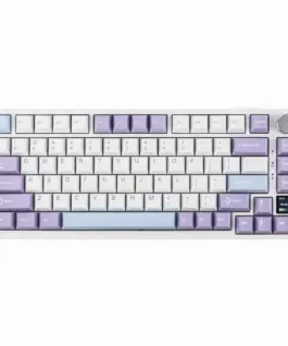 Alternative view of Ajazz геймърска механична клавиатура Wireless Gaming Mechanical Keyboard AK820 PRO - Gift Switch [Linear] (English US), Purple, White, Blue