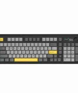 Alternative view of Ajazz геймърска механична клавиатура Wireless Gaming Mechanical Keyboard AK980 V2 - Gift Switch [Linear] (English US), Black, Gray