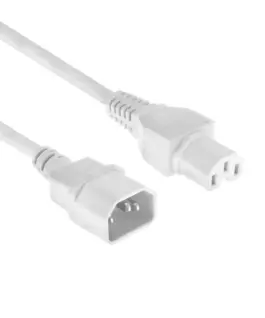 ACT Захранващ кабел C14-C15 бял 2.0м