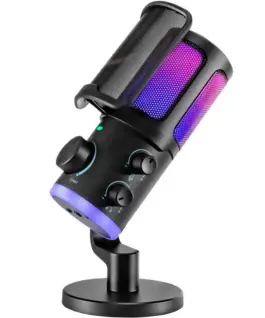 Alternative view of Настолен микрофон FIFINE AM6 RGB - Black