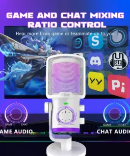 Настолен микрофон FIFINE AM6 RGB - White