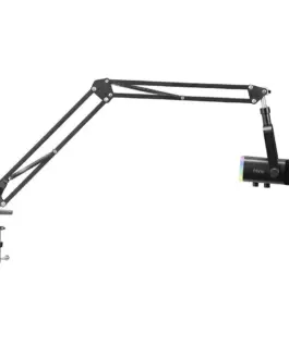 Микрофон със стойка FIFINE AM8T Dynamic RGB - Black