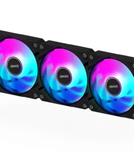 Комплект вентилатори GIGABYTE AORUS EZ CHAIN 120 Black 3-Pack