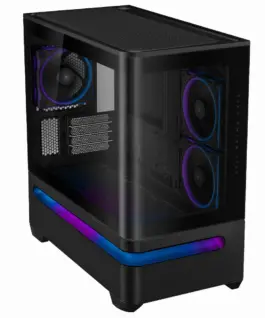 Кутия за компютър ASUS Prime AP202 ARGB mATX + 3 ARGB Вентилатора -