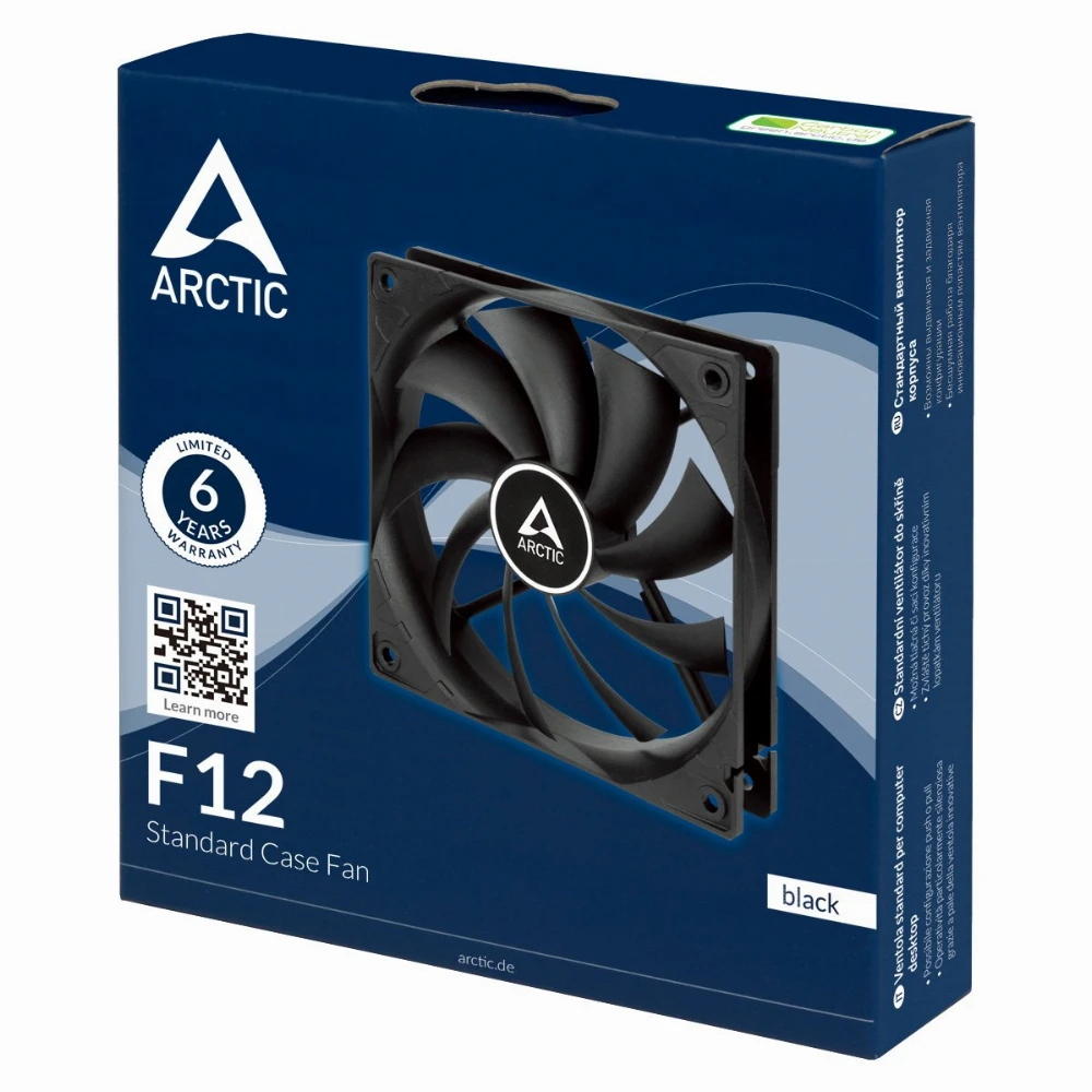 Arctic Вентилатор Arctic Fan F12 (black) - 120mm/1350rpm - Image 4