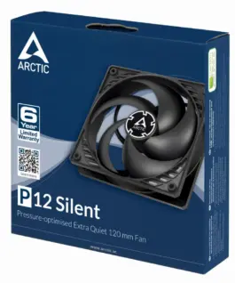 Arctic тих вентилатор Fan 120mm P12 Silent black/black –