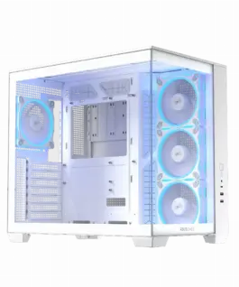 Alternative view of Кутия за компютър ASUS A32 PLUS Tempered Glass + 4 ARGB Вентилатора - White