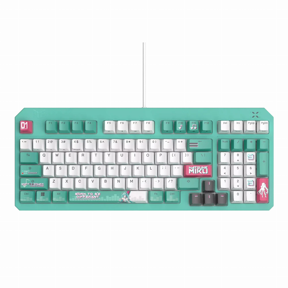 Геймърска клавиатура ASUS TUF Gaming K3 Gen II Hatsune Miku Edition - Optical Mechanical