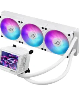 Alternative view of Охладител за процесор ASUS ROG RYUJIN III 360 ARGB EXTREME White Edition 3.5" LCD Display
