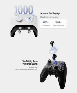 Alternative view of ATK геймпад Gamepad Set Battleaxe Pro - Hall Effect, Wireless, Bluetooth, 1000Hz - Black