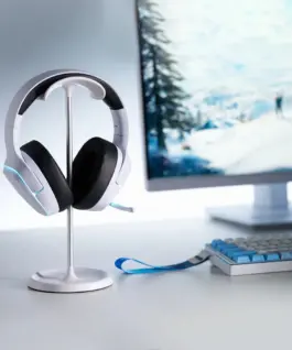 Alternative view of ATK безжични геймърски слушалки Wireless Gaming Headphones - M1 Mercury White - Bluetooth 5.3, 2.4G, ENC, Virtual 7.1 Surround