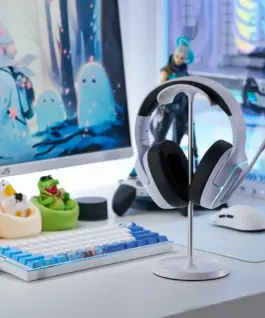 ATK безжични геймърски слушалки Wireless Gaming Headphones – M1 Mercury White – Bluetooth 5.3