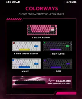 ATK професионална геймърска механична клавиатура Professional Gaming Mechanical Keyboard RS6 Ultra – 8K