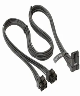 Кабел Seasonic 90° 12VHPWR 600W 16-Pin към 2x8 Pin за Seasonic захранвания