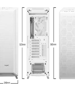 Alternative view of be quiet! кутия Case EATX - Dark Base 701 White