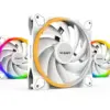 be quiet! комплект вентилатори Fan Pack 3-in-1 3 x 140mm - LIGHT WINGS White 140mm PWM high-speed