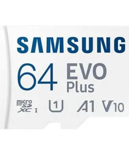 Карта памет Samsung EVO Plus microSDXC UHS-I 64GB Адаптер