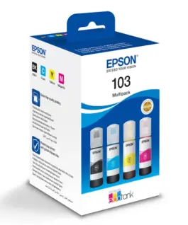 Alternative view of КОМПЛЕКТ 4 БУТИЛКИ МАСТИЛО ЗА EPSON EcoTank L1110/L3100/L3101/L3110/L3150/L5190 - /103/ - Multipack - BK/C/M/Y - 4 x 70 ml - PN C13T00S64A