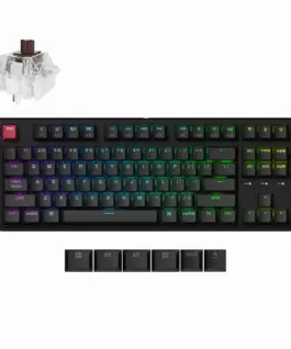 Геймърска Механична клавиатура Keychron C3 Pro 8K QMK - Super Brown Switch Hot-Swappable