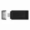 ФЛАШ ПАМЕТ Kingston USB flash drive DataTraveler 70 - USB 3.2 Gen 1 - 64GB - Black - PN