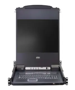 KVM Конзола ATEN CL5716M 17" 16-Port PS/2-USB VGA Single Rail LCD KVM Switch