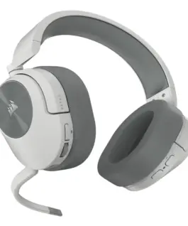 Геймърски слушалки с микрофон Corsair HS55 White безжични и блутут