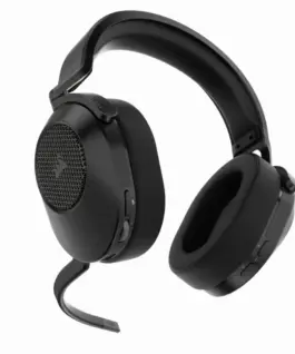Alternative view of Геймърски слушалки с микрофон Corsair HS65 v2 Carbon безжични и блутут PC/PS5/PS4, Black