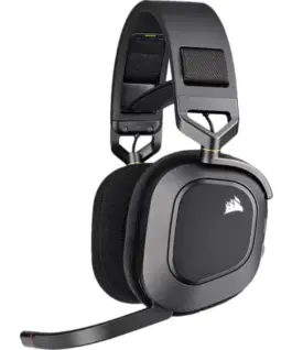 Alternative view of Геймърски слушалки с микрофон Corsair HS80 RGB Carbon безжични PC/PS5/PS4