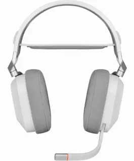 Геймърски слушалки с микрофон Corsair HS80 RGB White безжични