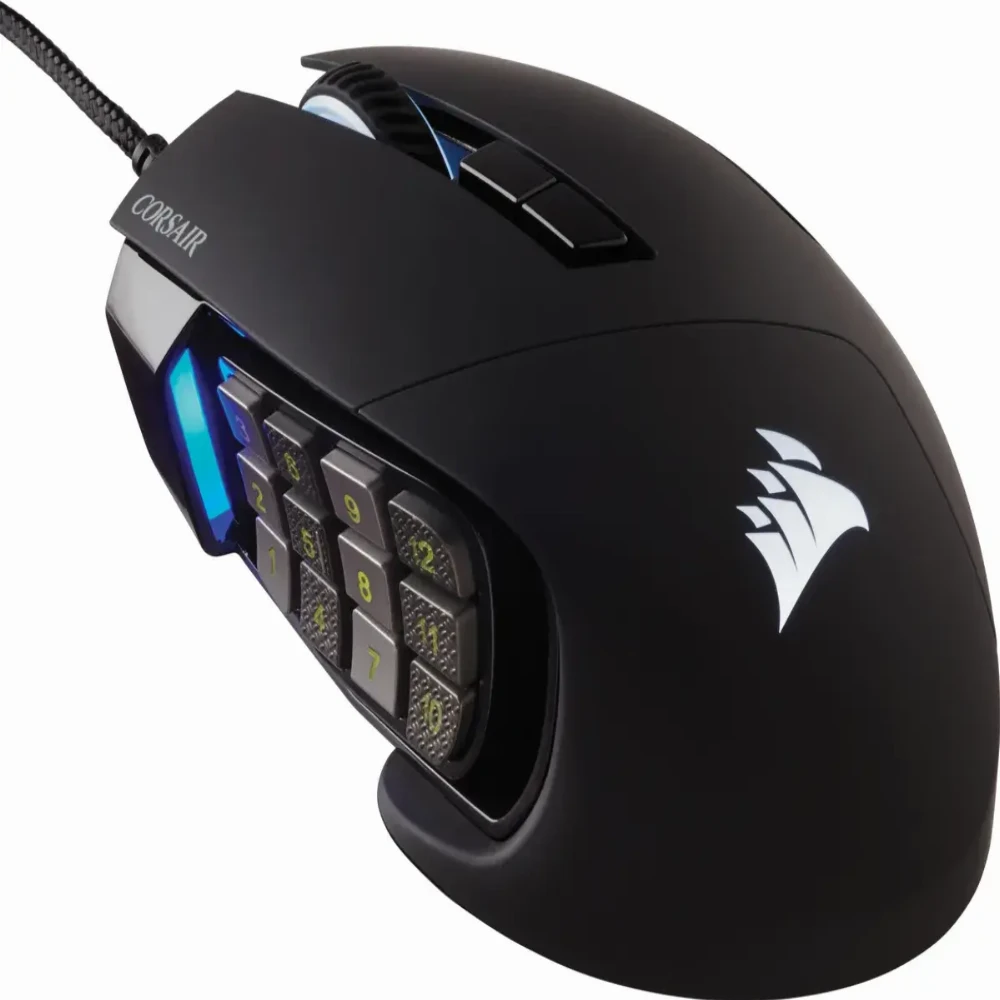 Геймърскa мишка оптична Corsair Scimitar Elite RGB PMW3391 USB