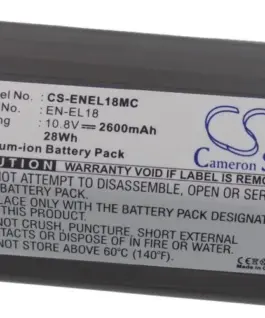 Батерия за апарат NIKON D4D5D500D800 EN-EL18MC 10.8V 2600mAh LiIon Cameron