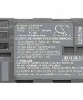 Батерия за апарат NIKON EN-EL3E Li-Ion 7.4V 1500mAh Cameron Sino