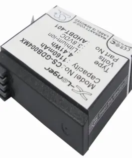 Alternative view of Батерия за камера GOPRO Hero 4; HERO 4 Plus AHDBT-401 3,8V 1160mAh LIIon Cameron Sino