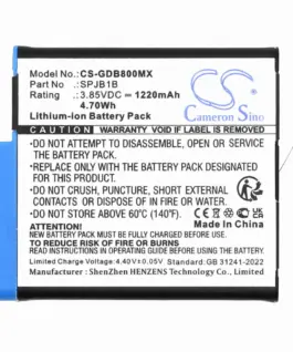 Батерия за камера GOPRO Hero 5; HERO 6; Hero 7; Hero 8 AABAT-001 385V 1220mAh LIIon Cameron