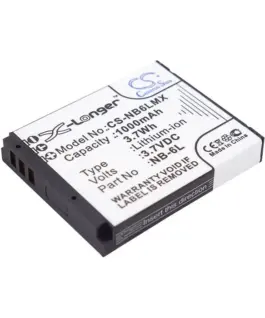 Батерия за фотоапарат CANON NB6L LiIon 3.7V 1000mAh LiIon Cameron