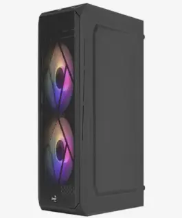 Alternative view of AeroCool кутия Case mATX - CS-107-A-BK-v2 - 3 fans included